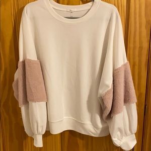 White sweatshirt
